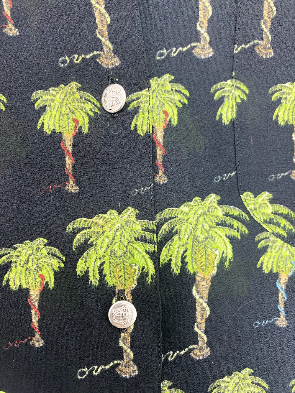 Versace Jeans Couture 90s palm tree print shirt — JAMES VELORIA