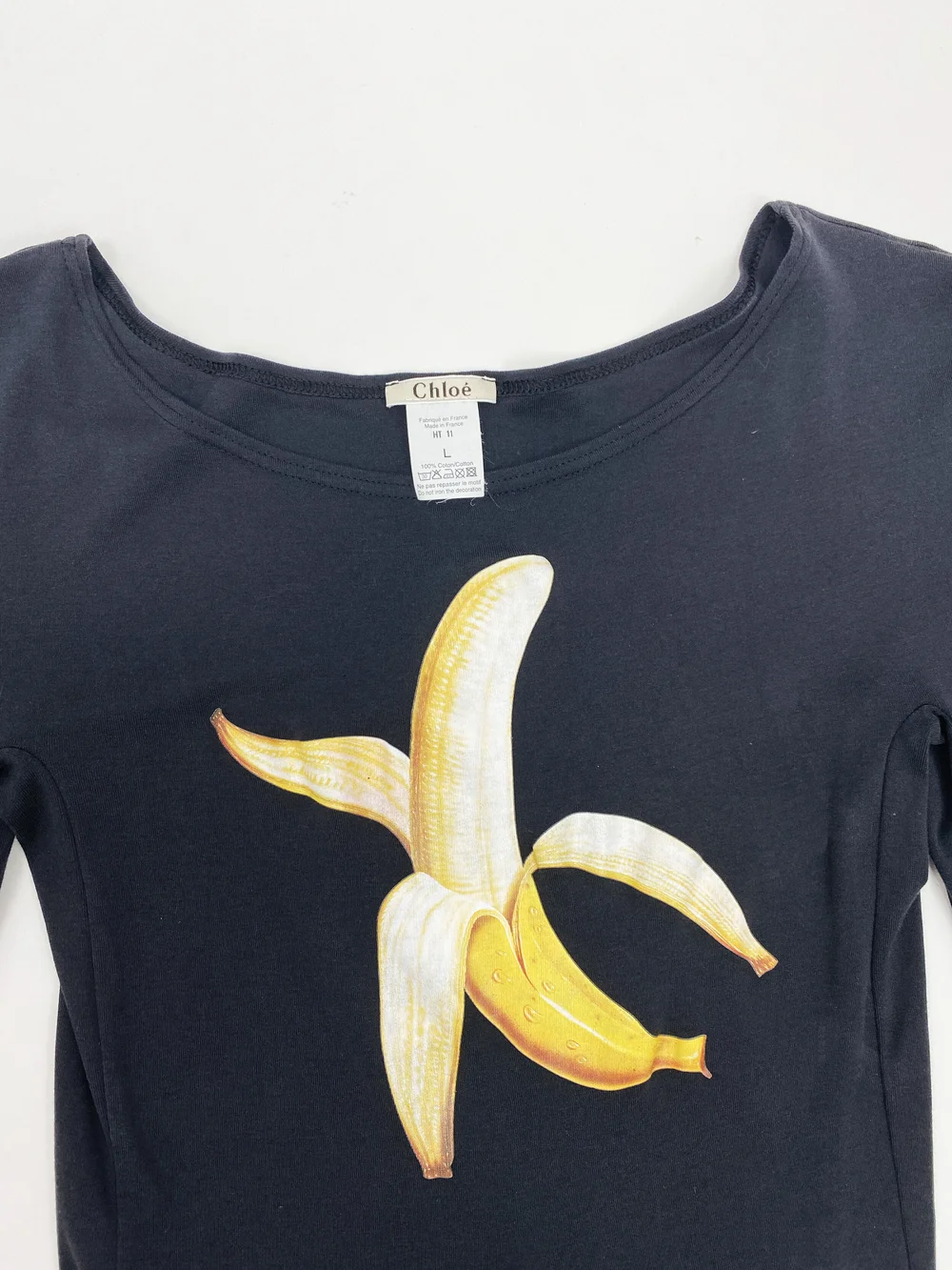 Chloe S/S 2001 banana print tie top — JAMES VELORIA