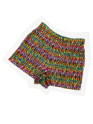 Todd Oldham S/S 1993 rhinestone diamond shorts — JAMES VELORIA