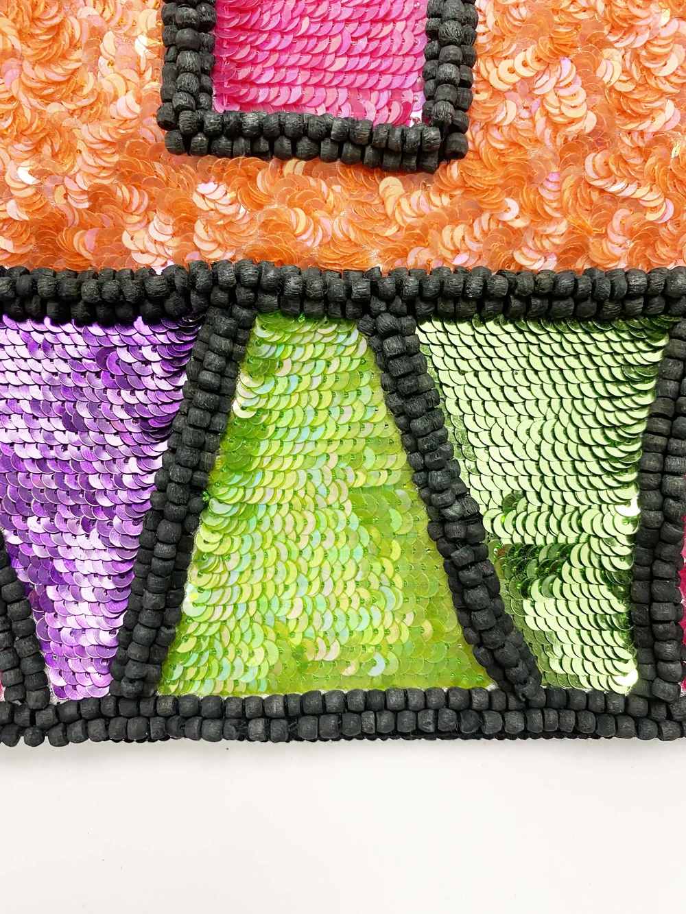 Todd Oldham F/W 1991 beaded geometric skirt — JAMES VELORIA