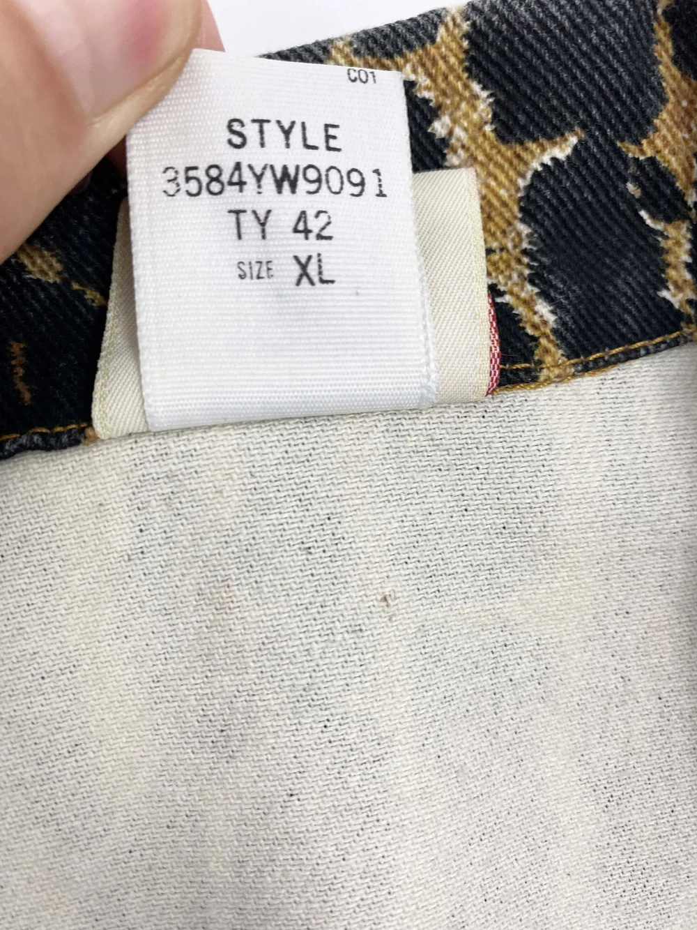 Todd Oldham leopard print jean jacket — JAMES VELORIA