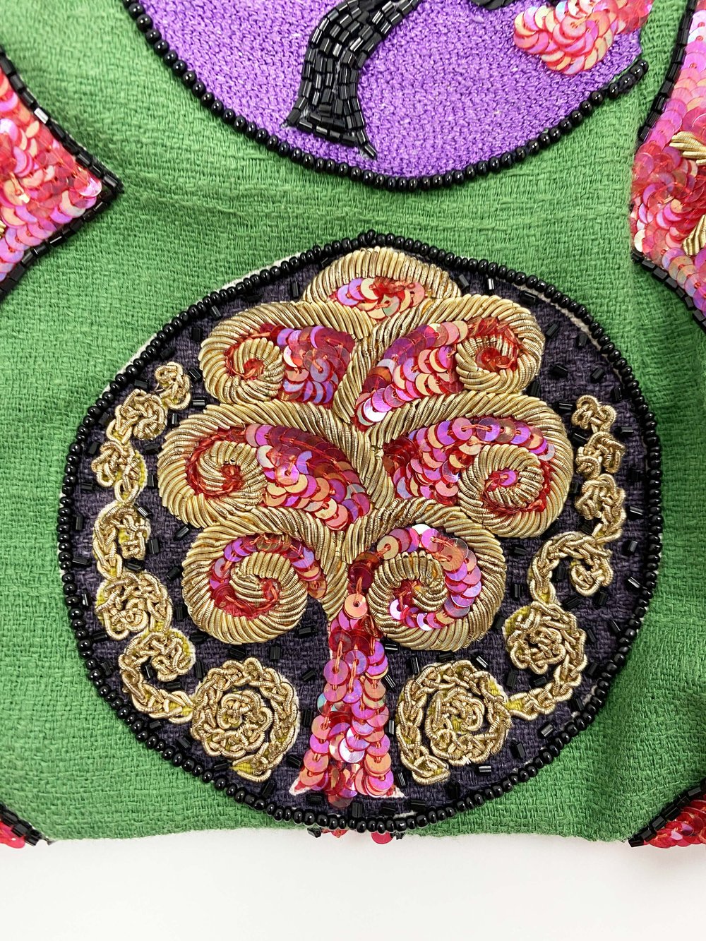 Todd Oldham F/W 1992 beaded tree vest — JAMES VELORIA