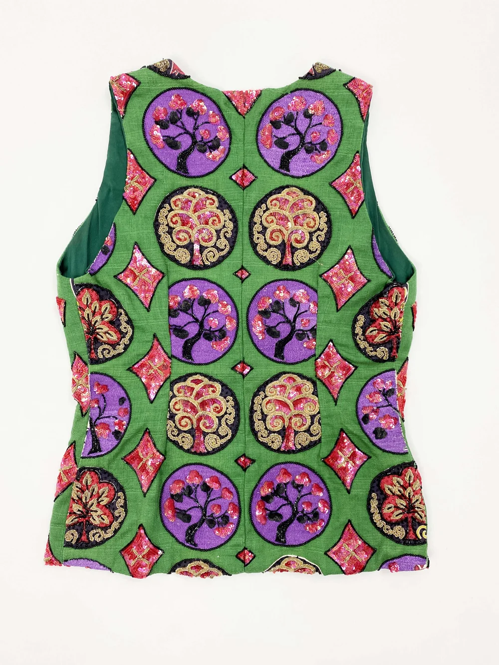 ：） 様フォロー割りBALLY PALOR Italy 90s 00s ドレスシ Todd Oldham F/W 1992 beaded tree vest — JAMES VELORIA
