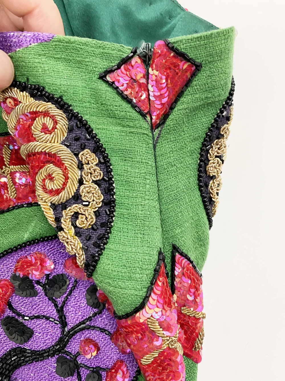 Todd Oldham F/W 1992 beaded tree skirt — JAMES VELORIA