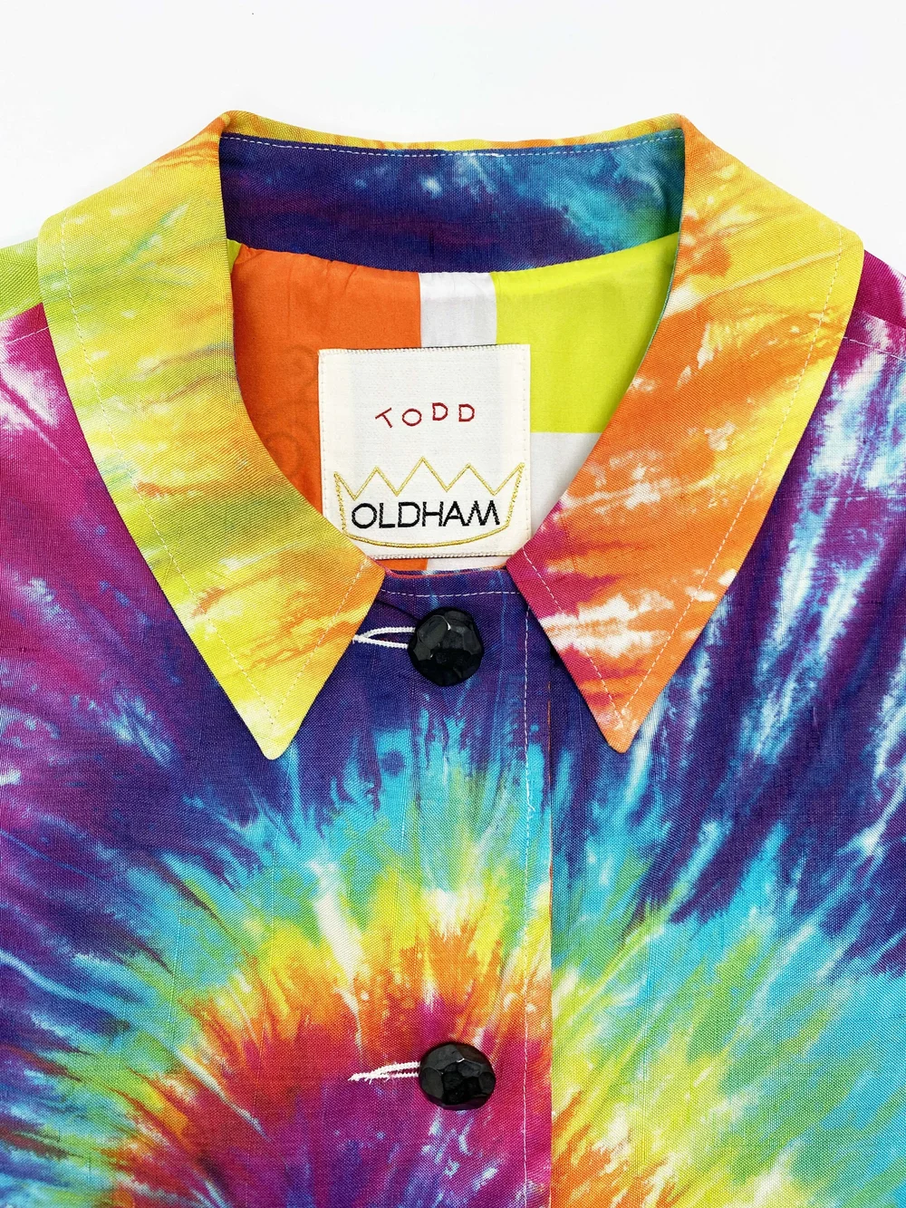 Todd Oldham S/S 1994 tie dye silk jacket — JAMES VELORIA, image size:1000x1333