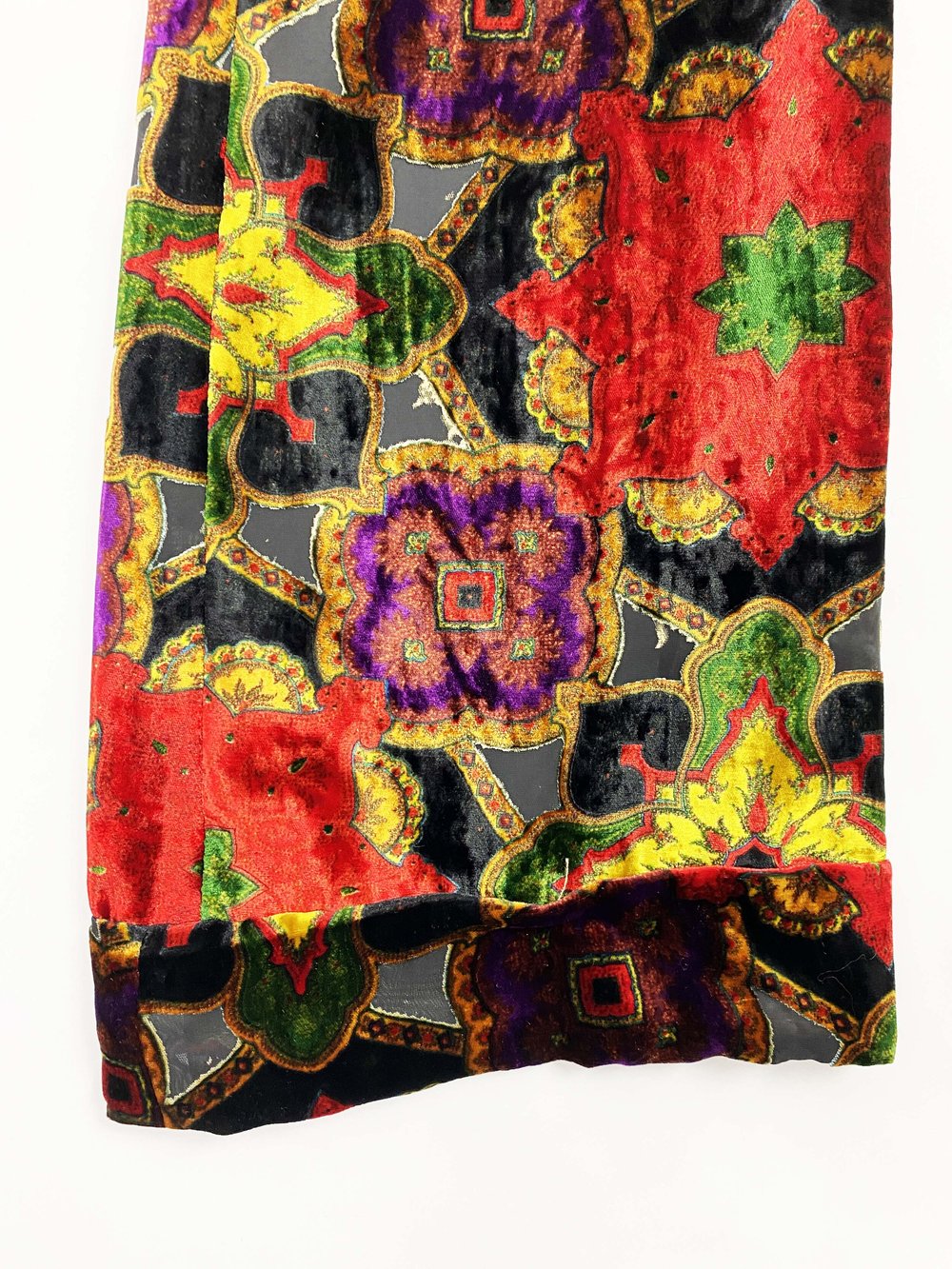 Todd Oldham F/W 1995 velvet bell bottom pants — JAMES VELORIA