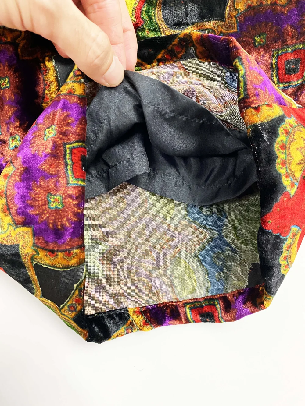90s TODD OLDHAM カラフルパンツ2本セット Todd Oldham F/W 1995 velvet bell bottom pants — JAMES VELORIA
