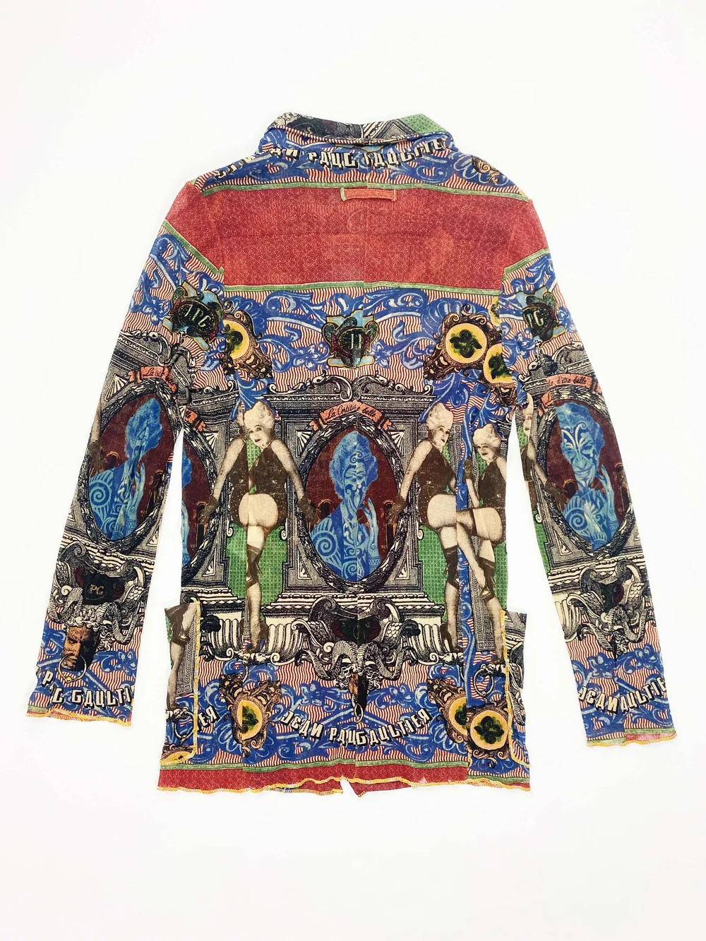 Jean Paul Gaultier 90s tattoo print mesh jacket — JAMES VELORIA