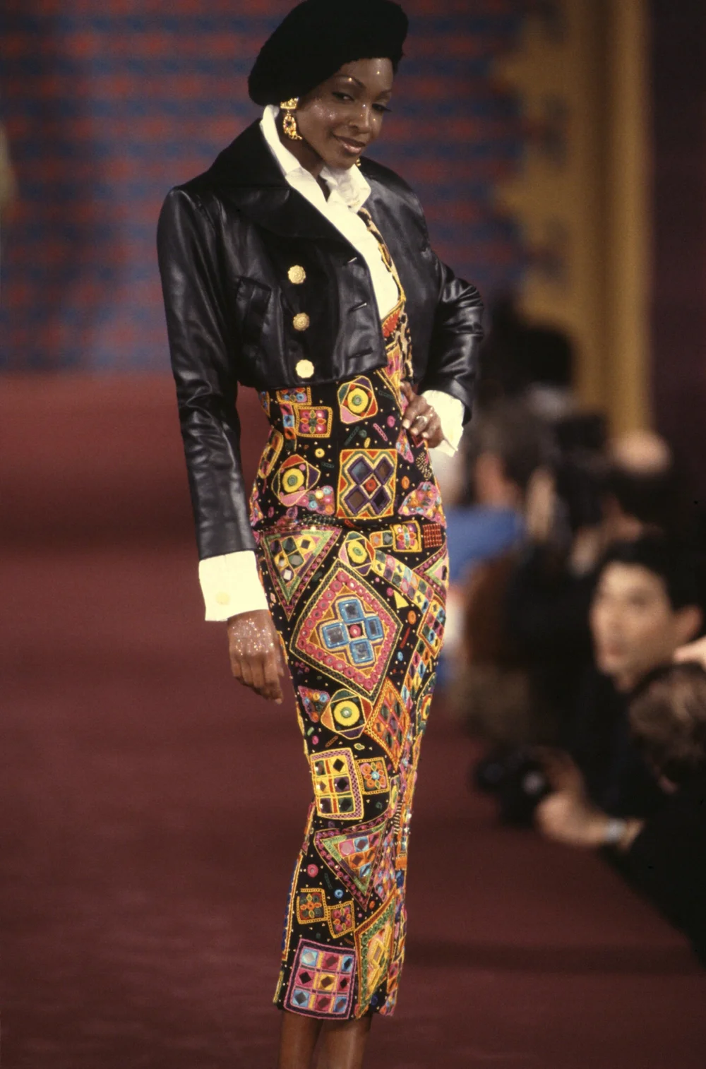 Todd Oldham F/W 1993 embroidered mirror gown  JAMES VELORIA