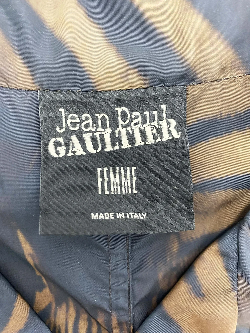 Jean Paul Gaultier zebra pelt print trench coat — JAMES VELORIA