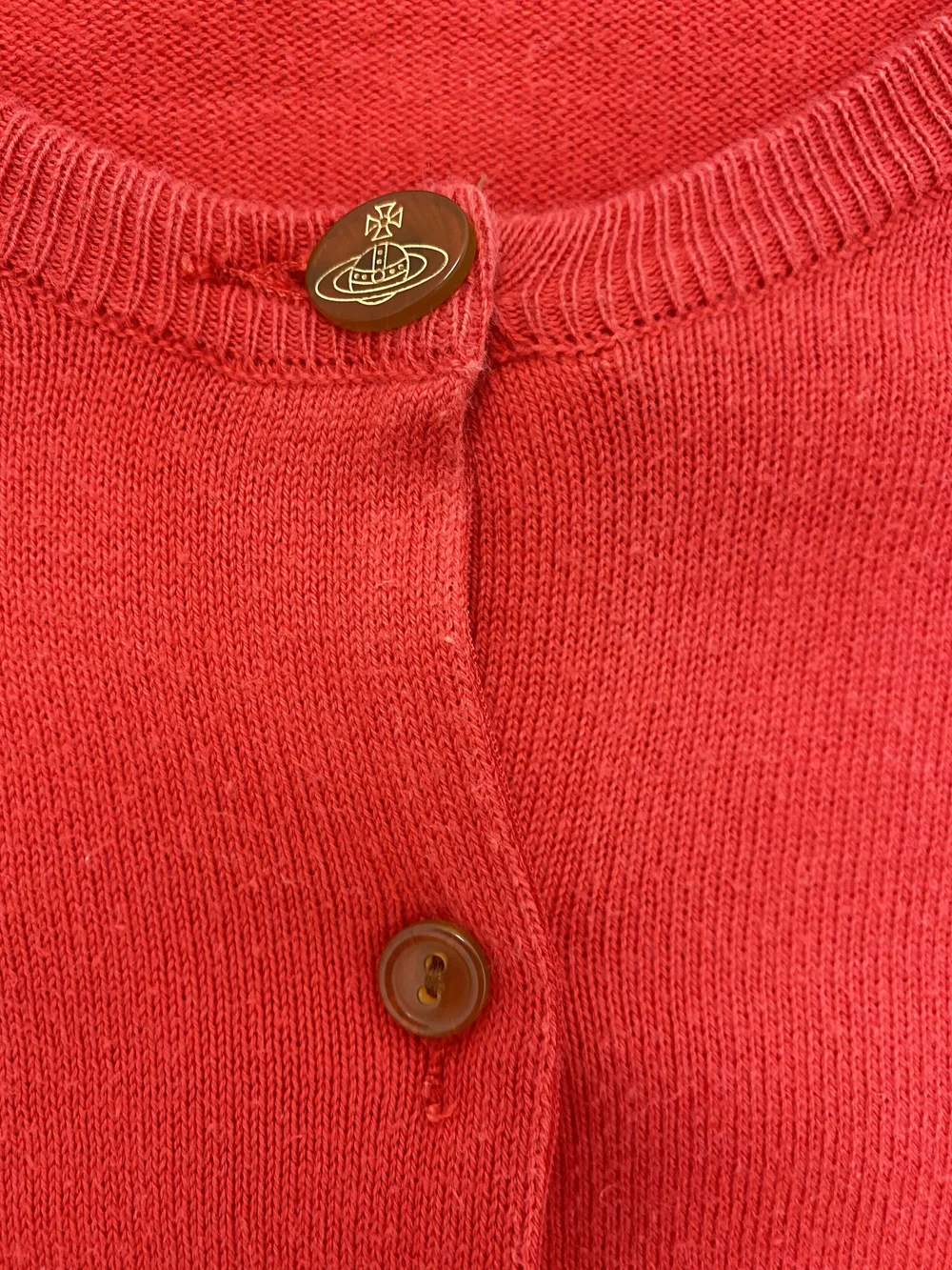 Vivienne Westwood 赤 ORB刺繍 カーディガン vivienne-westwood-red-vintage-