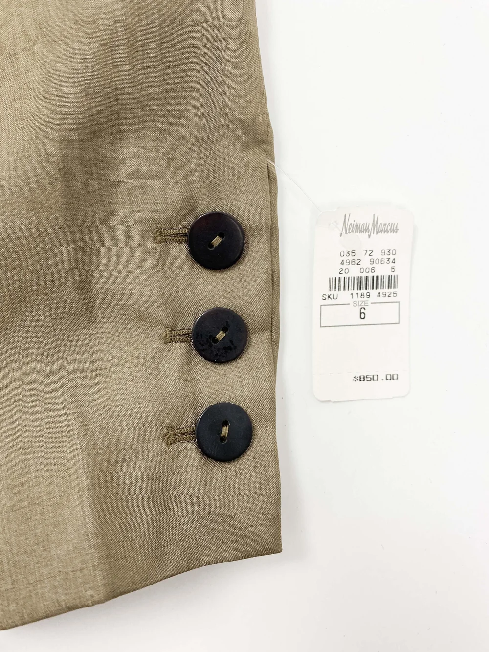 Jean Paul Gaultier 90s beige raw silk suit — JAMES VELORIA
