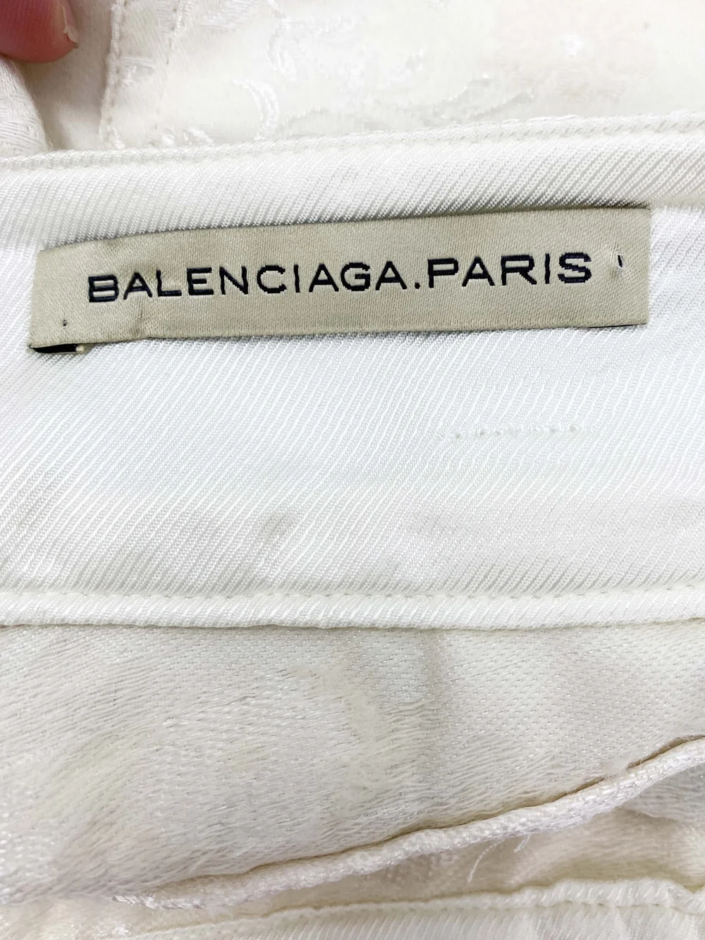 Balenciaga S/S 2006 brocade pants with applique — JAMES VELORIA