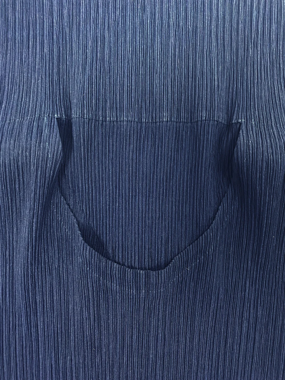 Issey Miyake pleated folded collar top — JAMES VELORIA
