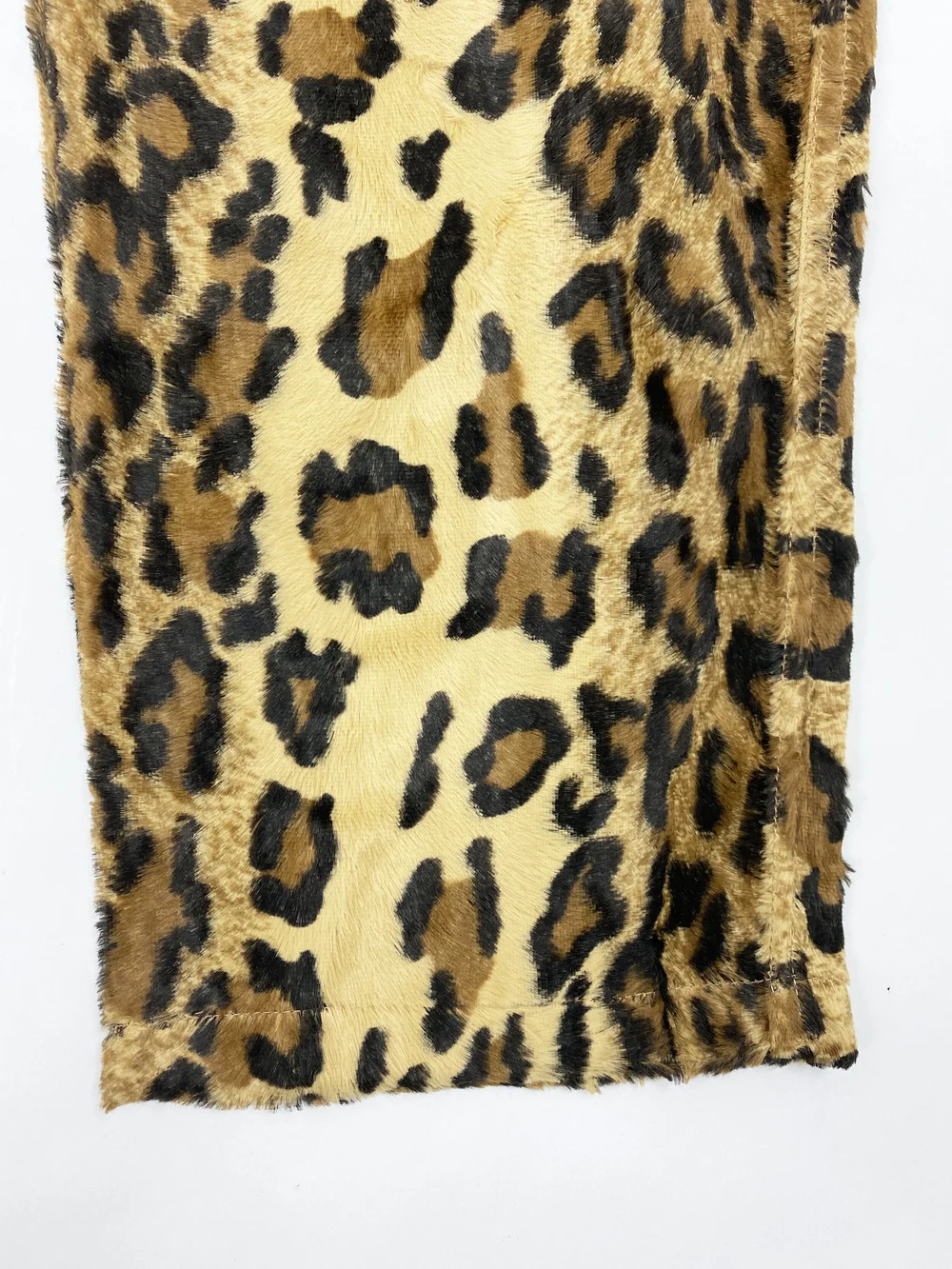Moschino 1996 faux fur leopard print pants — JAMES VELORIA