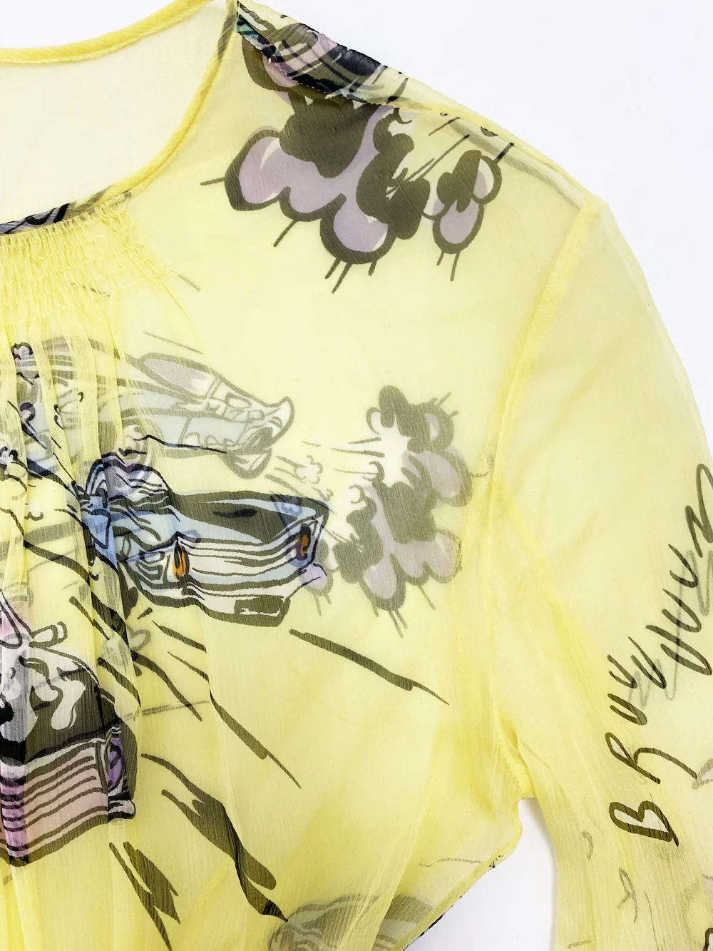 Prada S/S 2012 car print chiffon dress — JAMES VELORIA