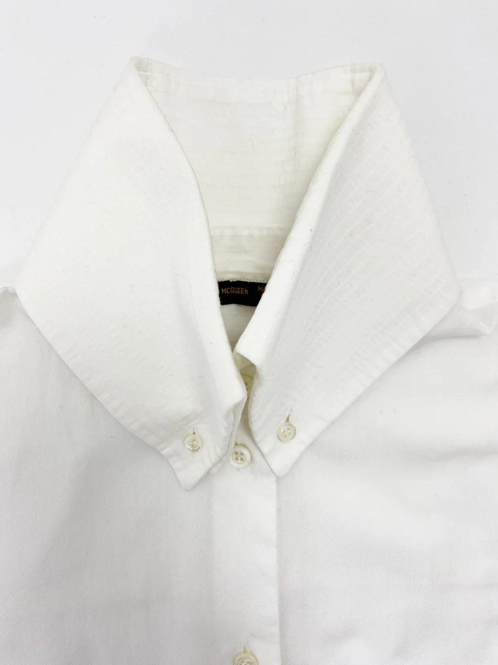 Alexander Mcqueen 90s big collar shirt — JAMES VELORIA
