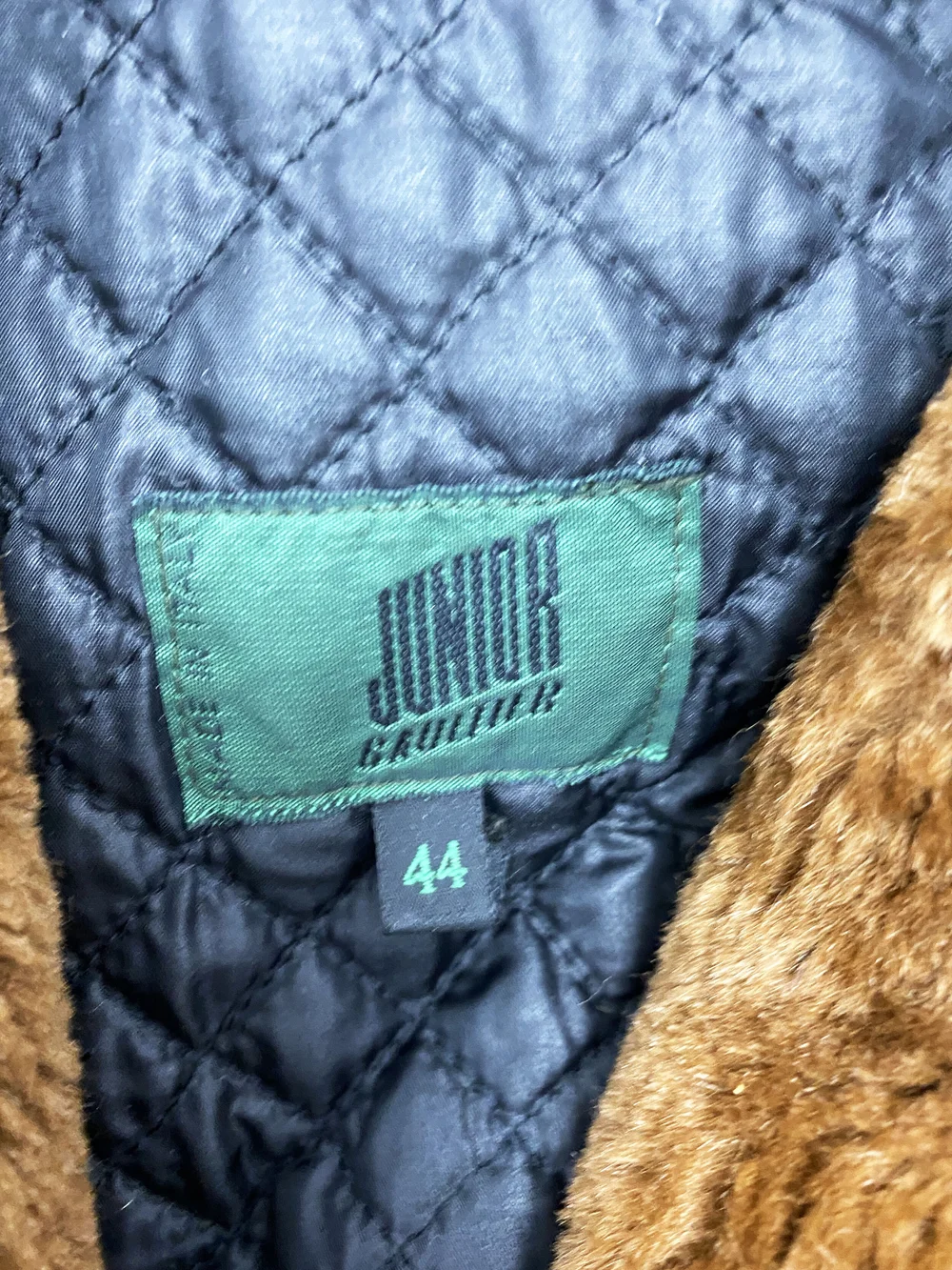 Jean Paul Gaultier 90s brown faux fur coat — JAMES VELORIA
