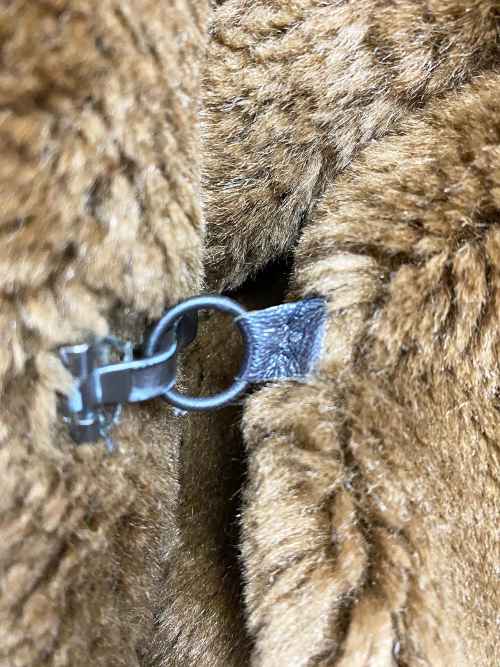 Jean Paul Gaultier 90s brown faux fur coat — JAMES VELORIA