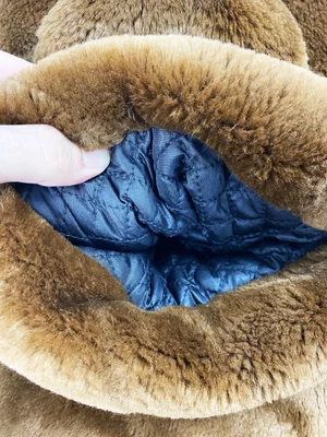Jean Paul Gaultier 90s brown faux fur coat — JAMES VELORIA