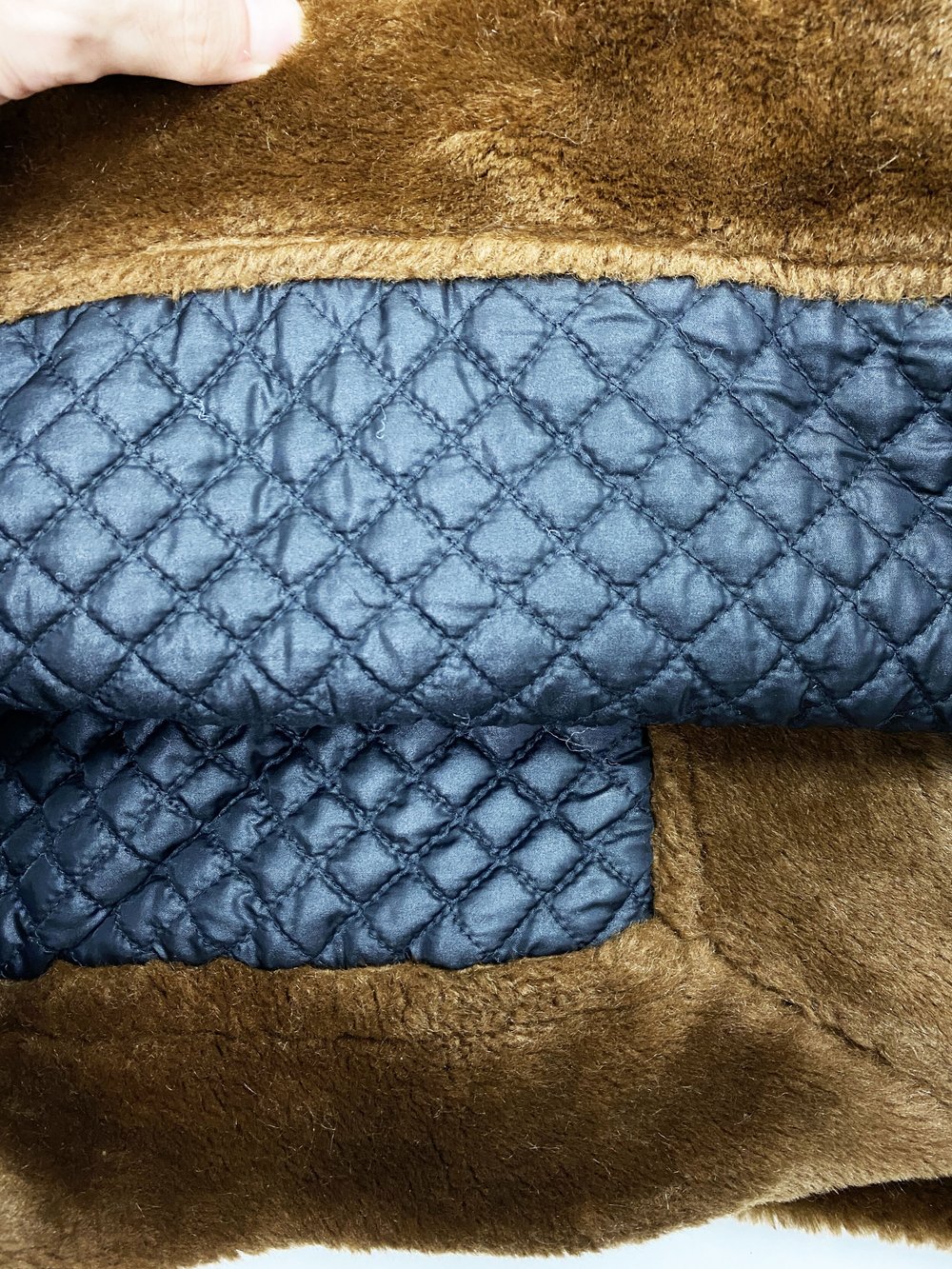 Jean Paul Gaultier 90s brown faux fur coat — JAMES VELORIA