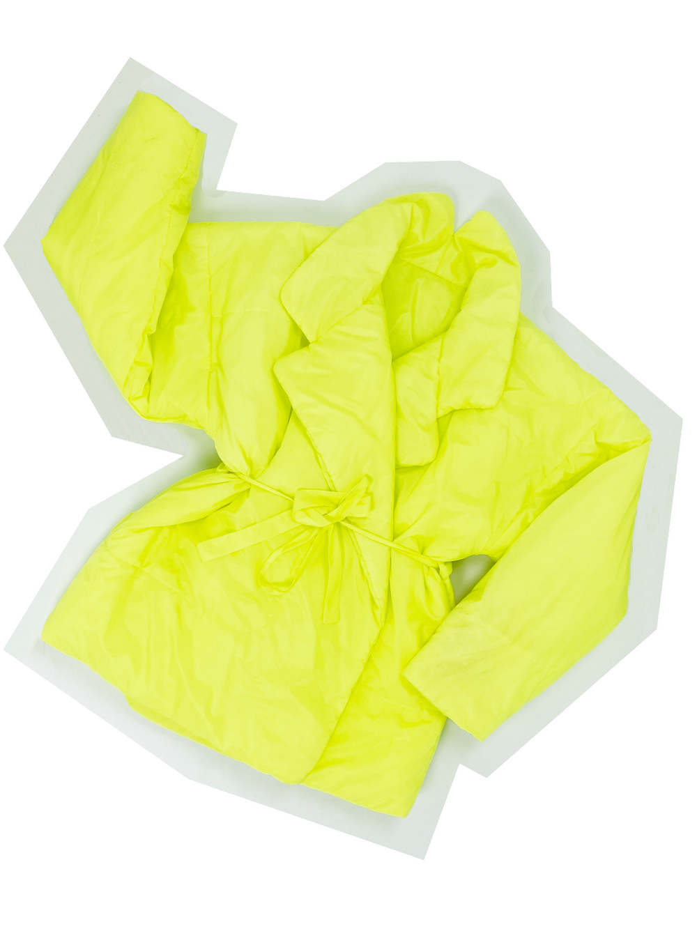 Norma Kamali OMO 90s neon yellow sleeping bag coat — JAMES VELORIA