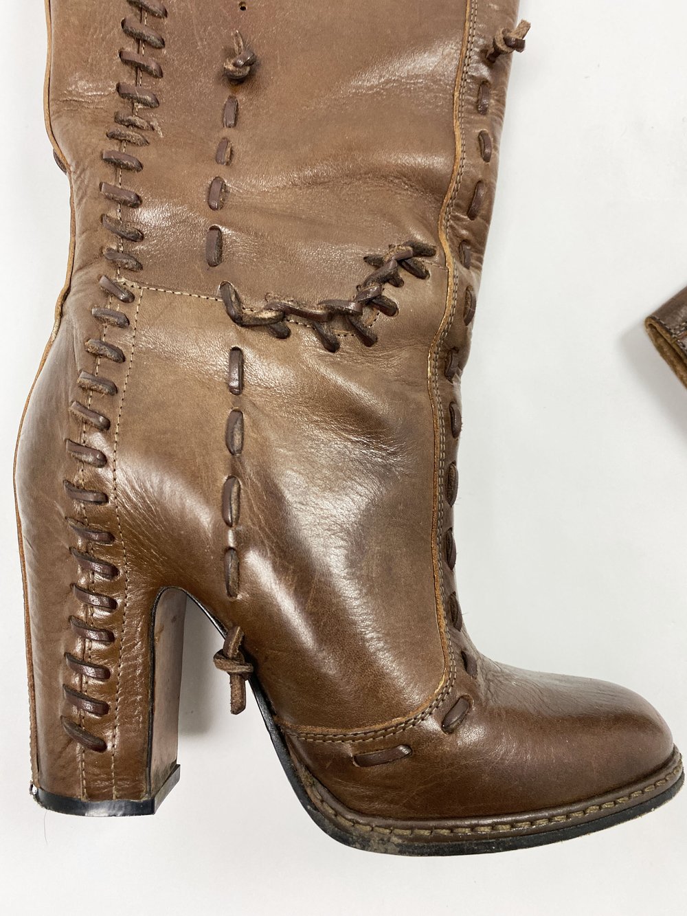 Maison Martin Margiela deconstructed lace up boots — JAMES VELORIA