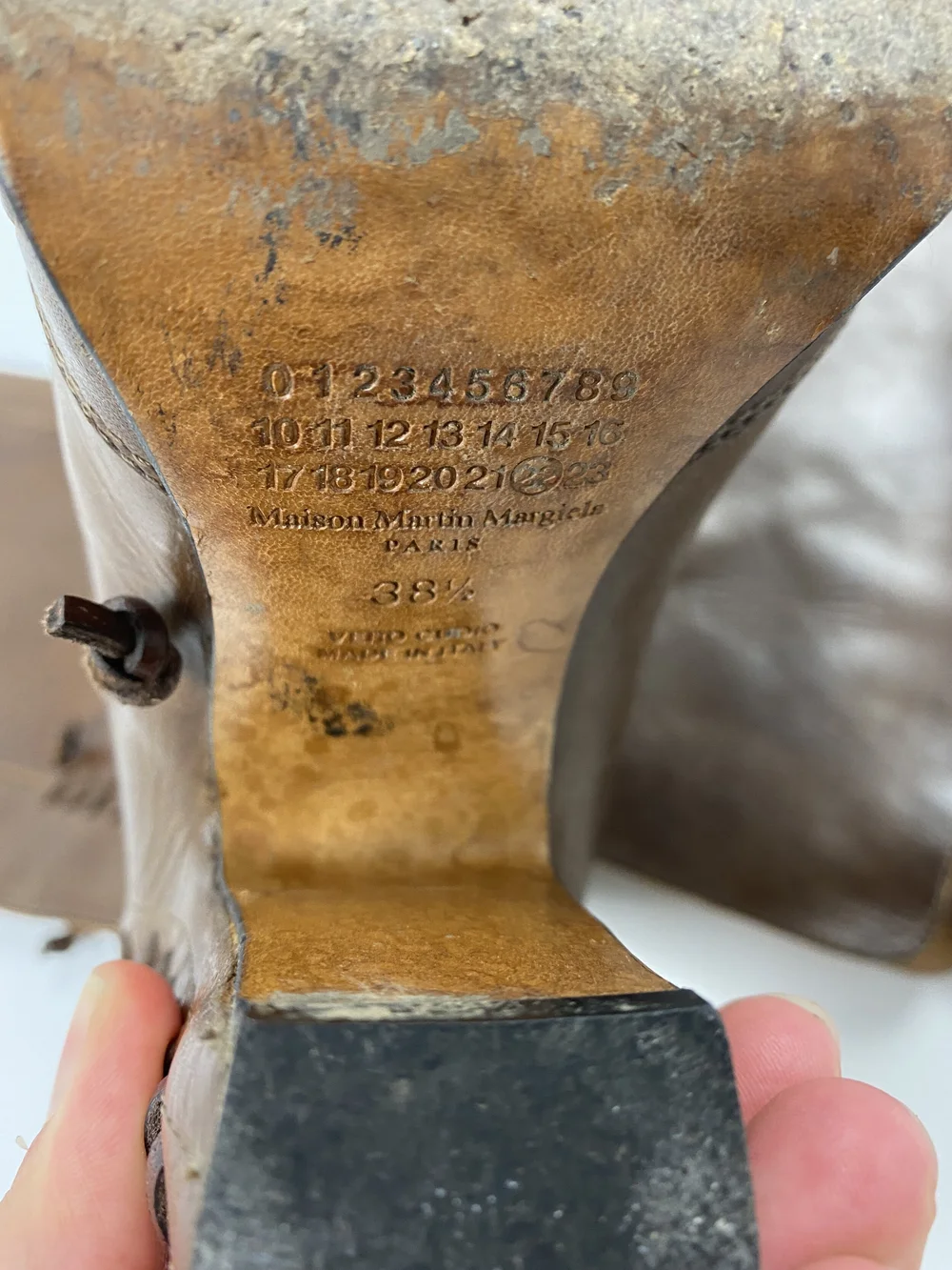 Maison Martin Margiela deconstructed lace up boots — JAMES VELORIA