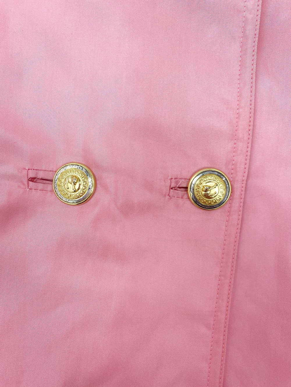 Gianni Versace Versus pink nylon trench coat — JAMES VELORIA