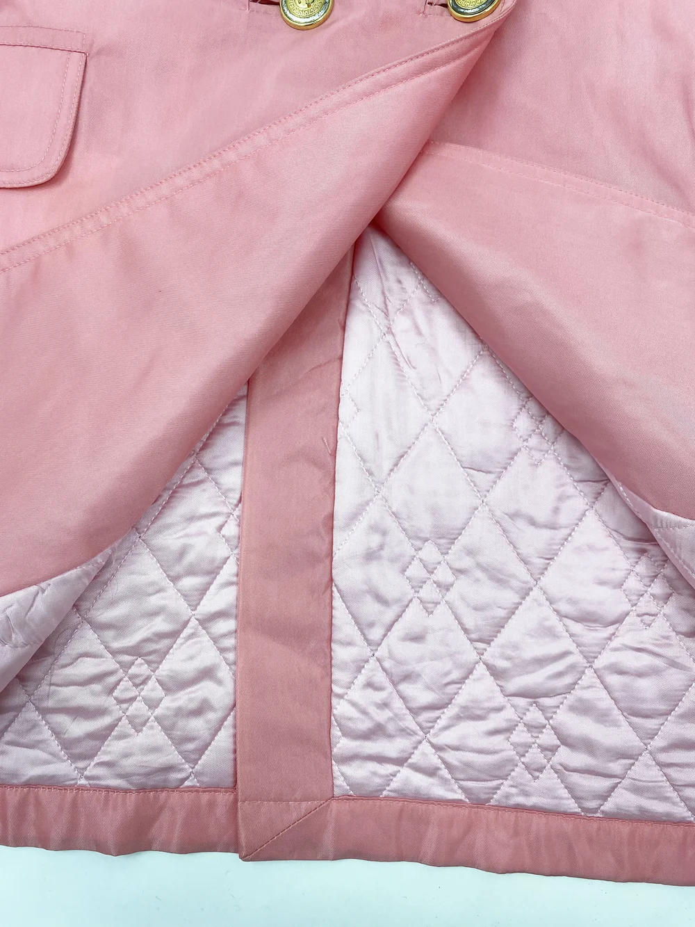 Gianni Versace Versus pink nylon trench coat — JAMES VELORIA