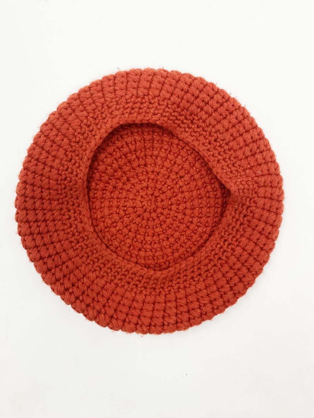 Hermes pumpkin cashmere knit beret — JAMES VELORIA display picture 2