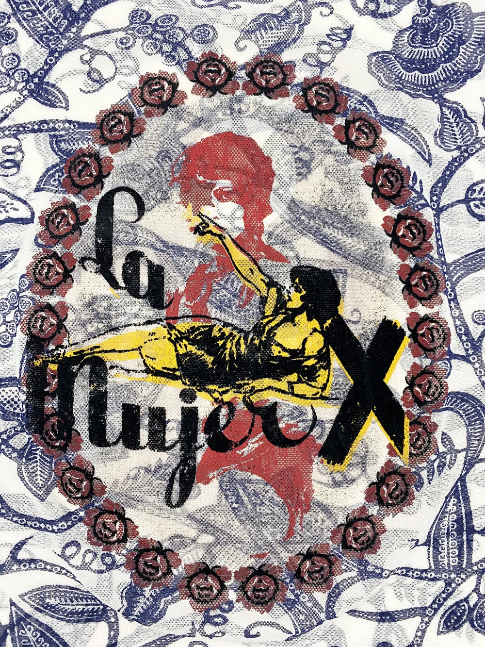 Jean Paul Gaultier la mujer x print mesh top — JAMES VELORIA