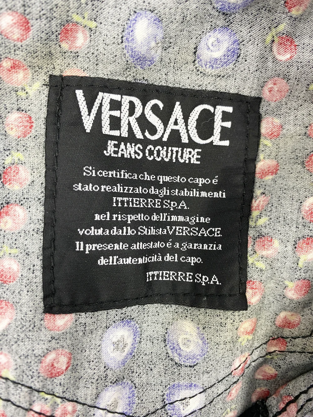 Versace Jeans Couture fruit print pants — JAMES VELORIA
