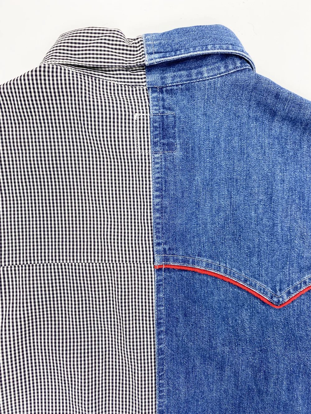 Moschino 90s gingham and denim — JAMES VELORIA