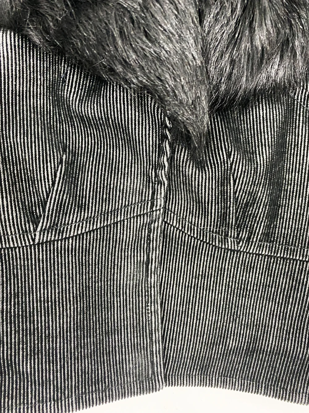Jil Sander corduroy fur collar jacket — JAMES VELORIA