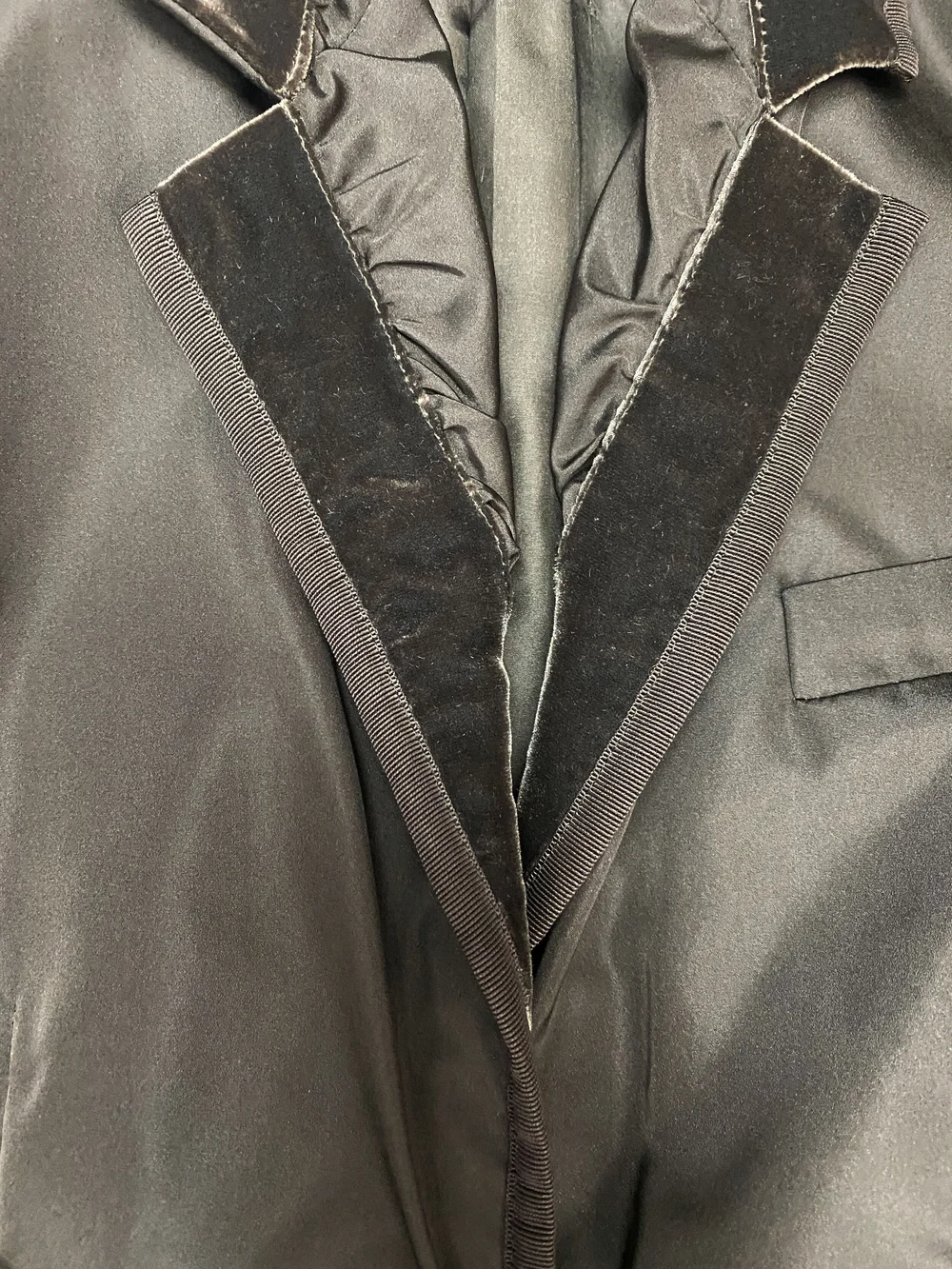 Yves Saint Laurent F/W 2002 velvet silk jacket — JAMES VELORIA