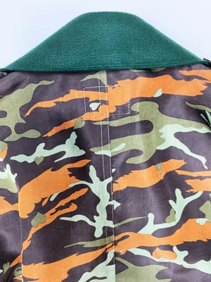 Jean Paul Gaultier 90s camo print trench coat — JAMES VELORIA