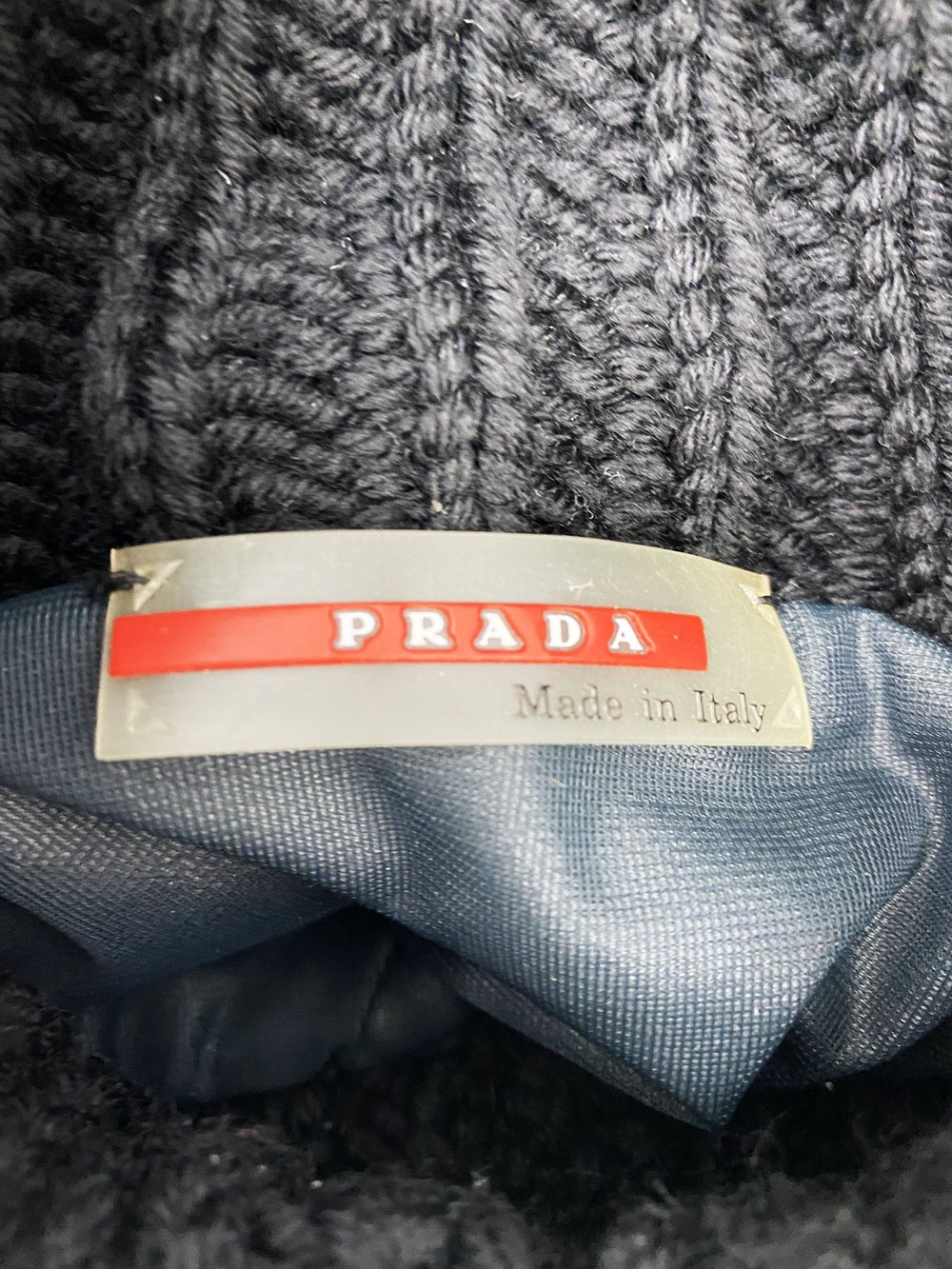 Prada Sport brown belted knit jacket — JAMES VELORIA Prada Sport brown belted knit jacket — JAMES VELORIA