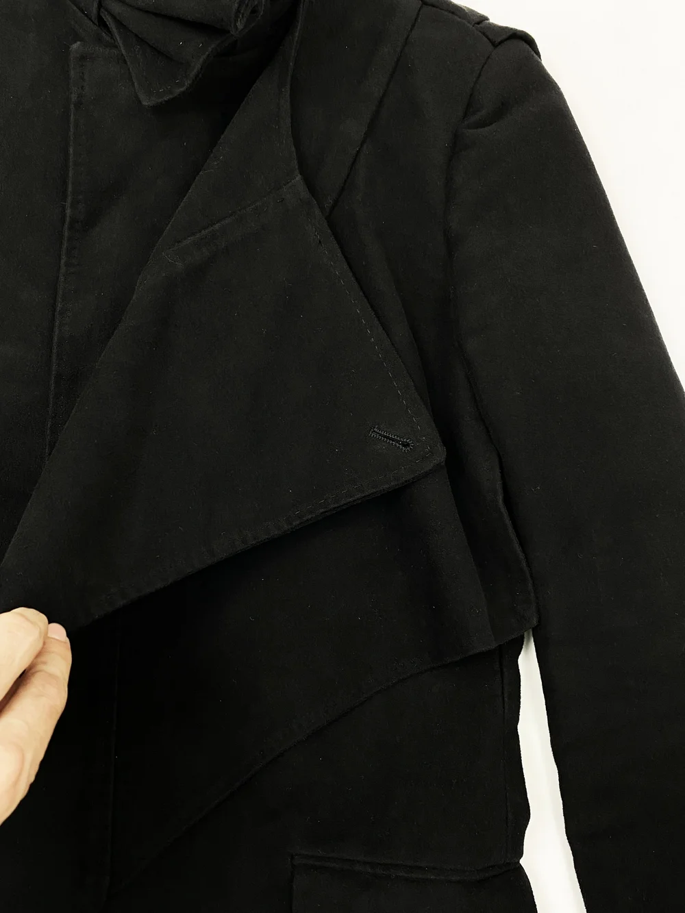 Helmut Lang F/W 2004 chest panel moleskin coat — JAMES VELORIA