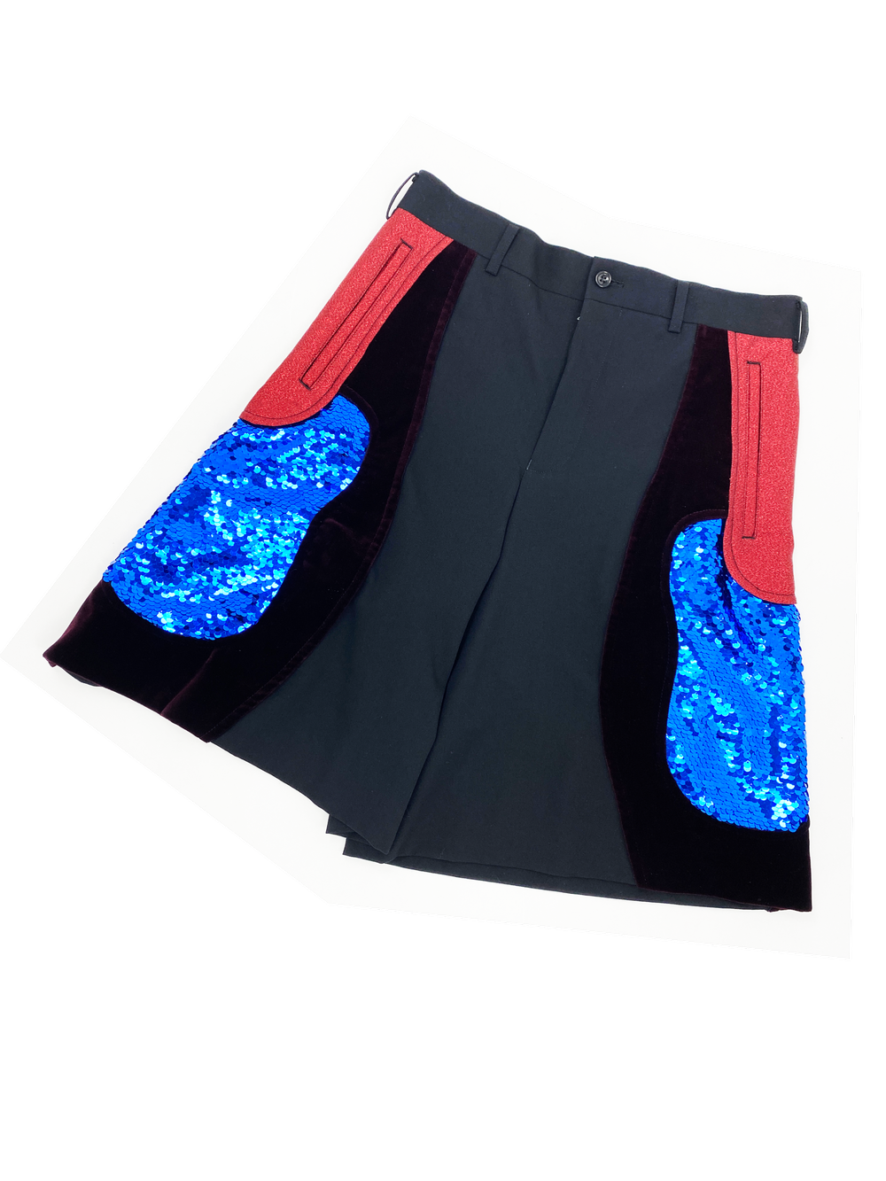 Comme des Garcons S/S 2018 paillette panel shorts — JAMES VELORIA
