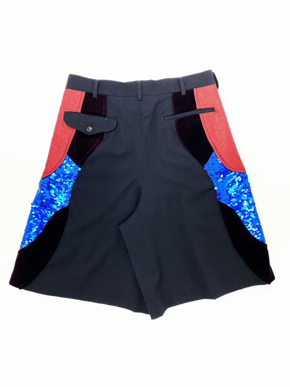 Comme des Garcons S/S 2018 paillette panel shorts — JAMES VELORIA