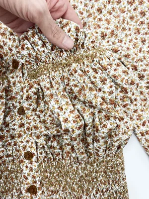 Vivienne Westwood ruched floral top — JAMES VELORIA