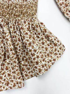 トップス vintage VivienneWestwood flower poloknit Vivienne Westwood ruched floral top — JAMES VELORIA