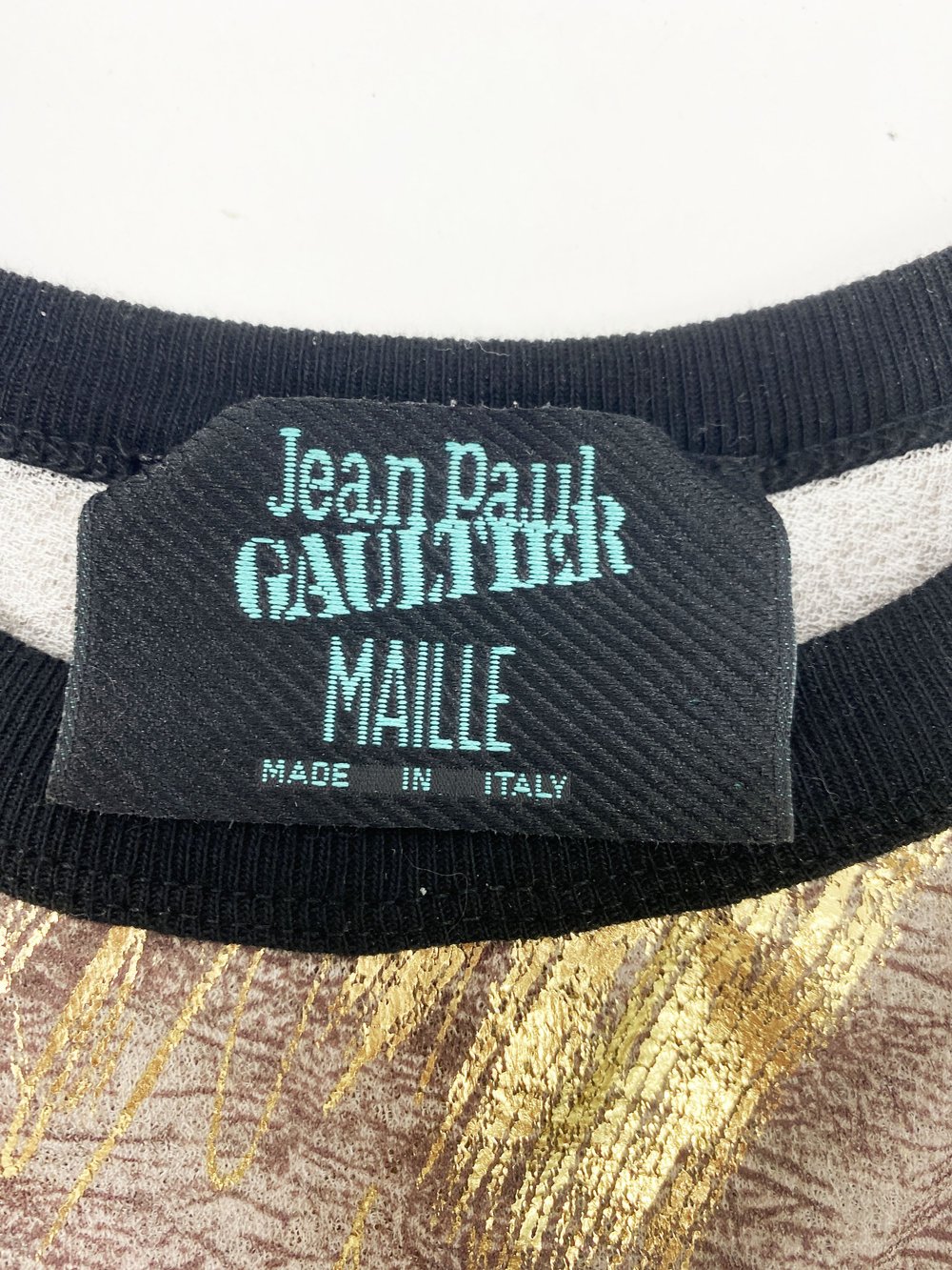 Jean Paul Gaultier S/S 1996 eagle print mesh tunic — JAMES VELORIA