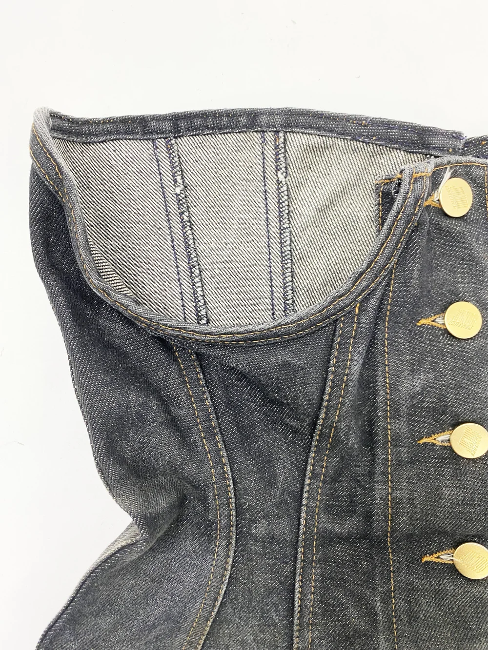 Jean Paul Gaultier S/S 1989 cutout corset — JAMES VELORIA