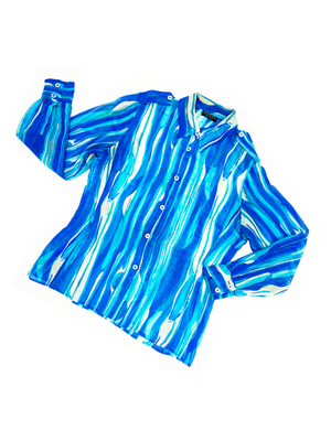 Gucci S/S 1996 blue silk shirt — JAMES VELORIA