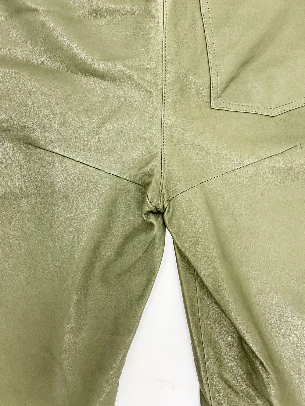 Alexander McQueen S/S 2006 green leather pants — JAMES VELORIA