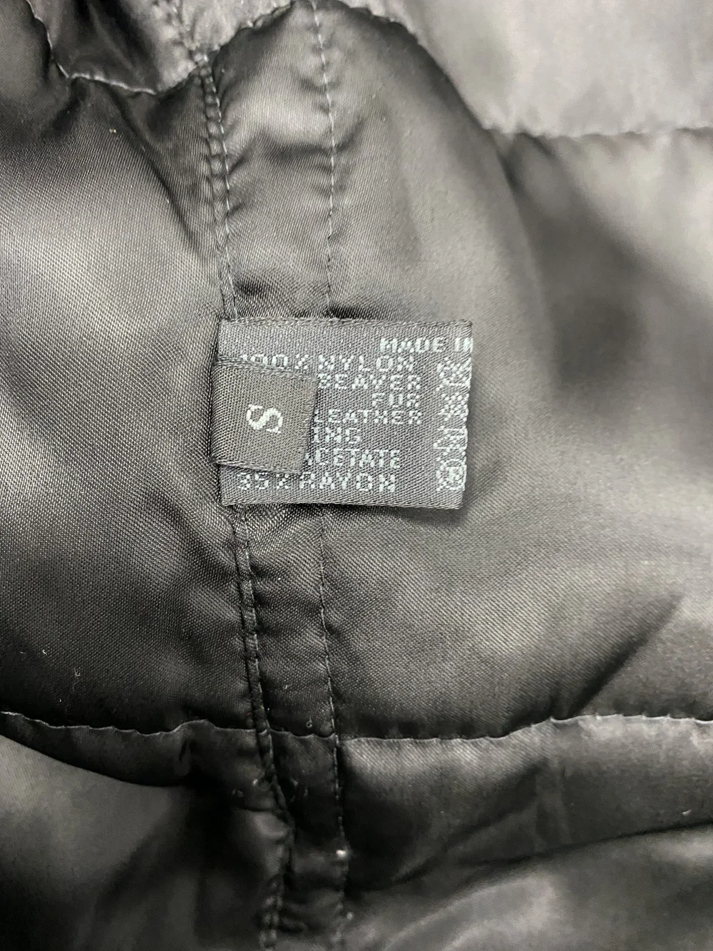 Prada 90s nylon and leather coat — JAMES VELORIA