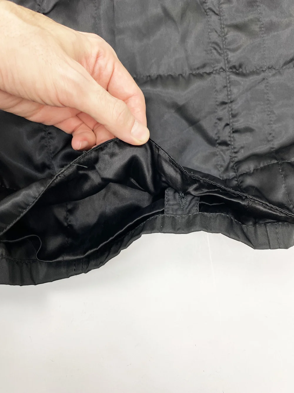 Prada 90s nylon and leather coat — JAMES VELORIA