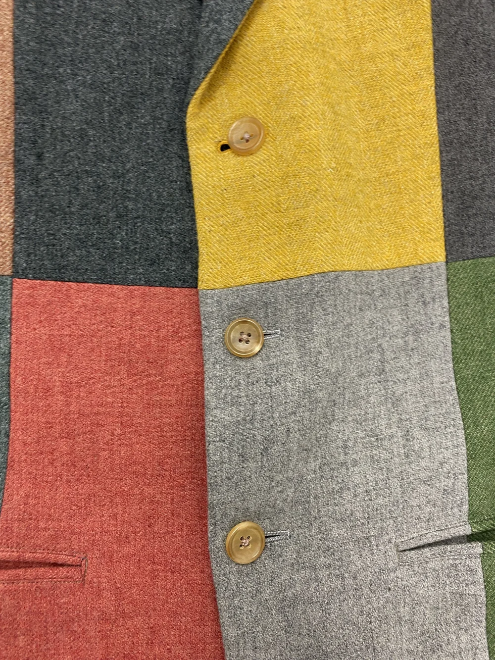 村山　804530 Yohji Yamamoto 80s patchwork blazer — JAMES VELORIA